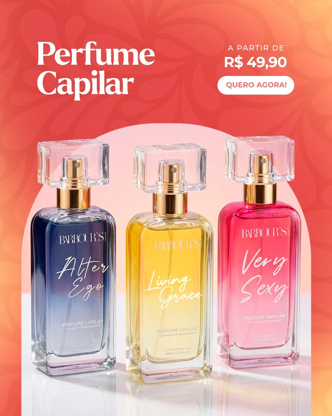 Perfume Capilar a partir de R$ 49,90