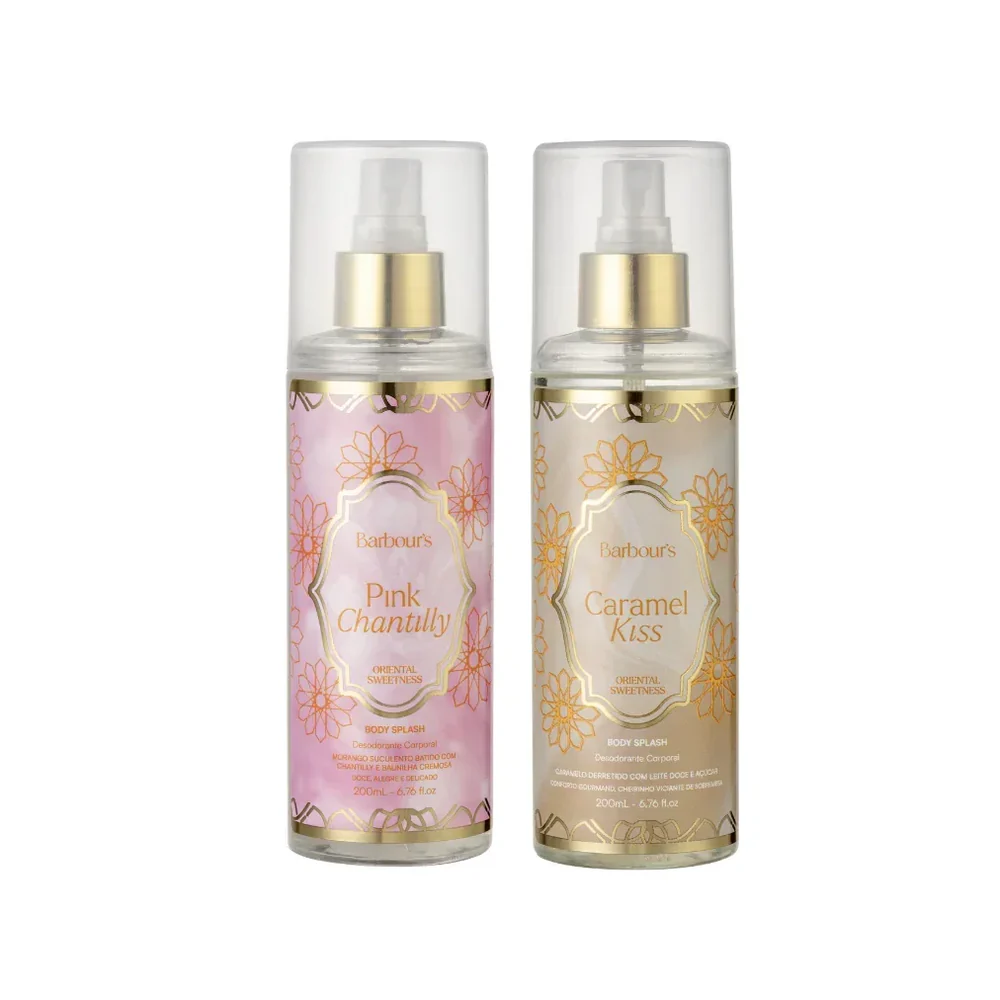 Kit 2 Body Splash Desodorante Colônia 200ml - Pink Chantilly e Eclaire