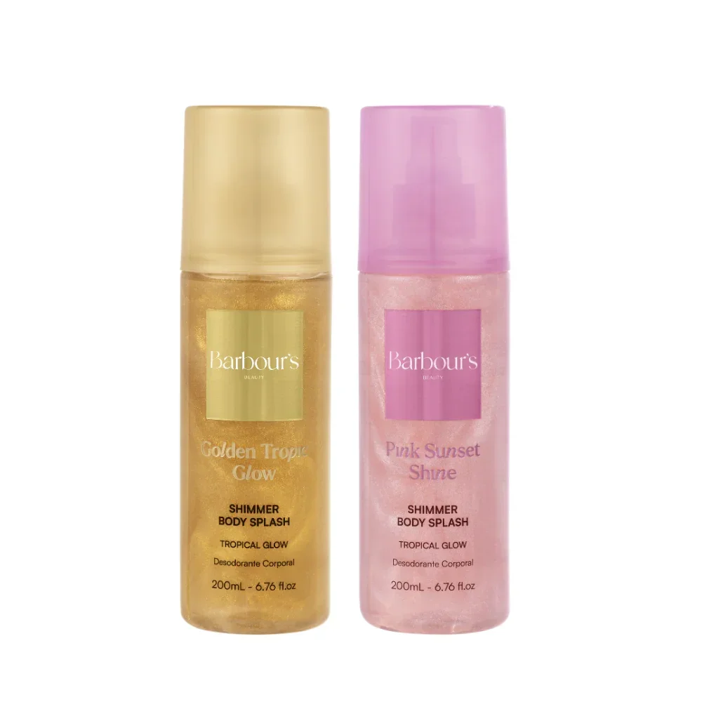 Kit Adoçadinhos - Golden Tropic Glow e Pink Sunset Shine